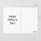 Beste pap ooit fotocollage vaders dag in zwart briefkaart (Achterkant)