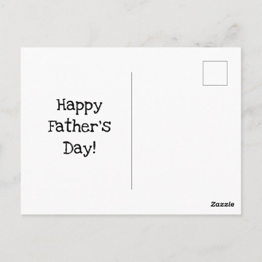 Beste pap ooit fotocollage vaders dag in zwart briefkaart (Achterkant)