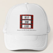 Beste pap ooit Funny Quote Vaderdag Gift Trucker Pet (Voorkant)