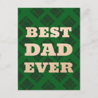 Beste pap ooit groene speldendag Kaart