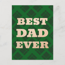 Beste pap ooit groene speldendag Kaart