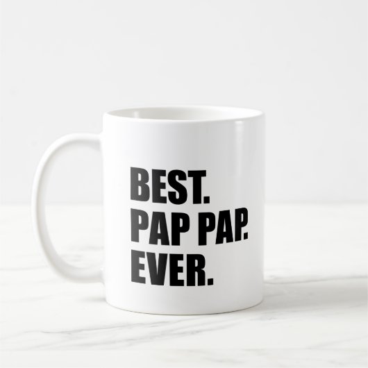Beste pap ooit grootvader koffiemok (Links)
