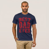 Beste pap ooit grunge Style SuperPap T-shirt (Voorkant volledig)
