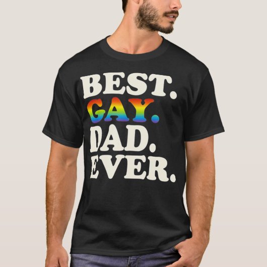 Beste pap ooit homo Gay Gender Equality T-shirt (Voorkant)