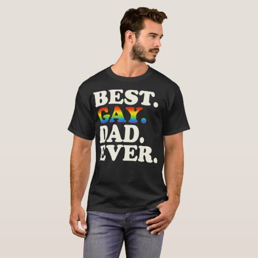 Beste pap ooit homo Gay Gender Equality T-shirt (Voorkant volledig)