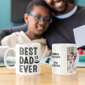 Beste pap ooit Kinder naam Aangepast fotocadeau vo Koffiemok