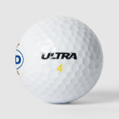Beste pap ooit Klassieke Blauwe Dag van de Viermaa Golfballen (Logo)