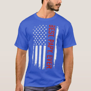 Beste pap ooit met Amerikaanse vlag voor g T-shirt