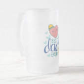 Beste pap ooit Mok van glazen bier (Voorkant links)