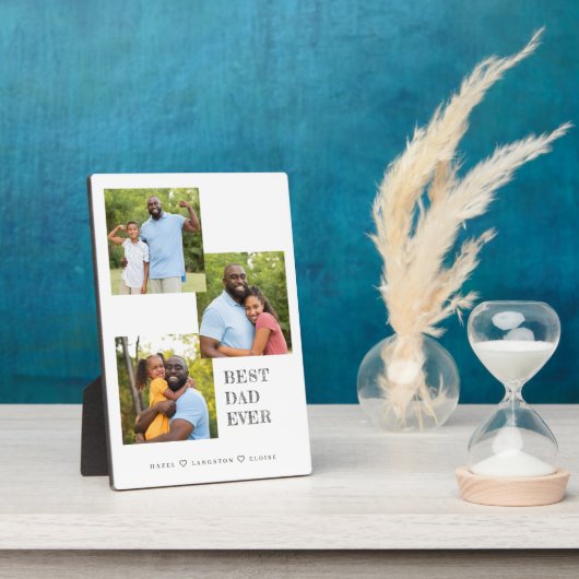 Beste pap ooit multi-fotocollage fotoplaat (Zijkant)