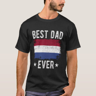 Beste Pap Ooit Nederland Vlag Beste Nederlandse Pa T-shirt