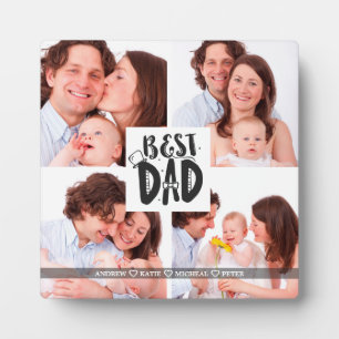 Beste pap ooit, persoonlijke cadeautjes van 4 foto fotoplaat