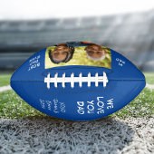 Beste pap ooit Persoonlijke foto Names Blauw American Football