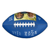 Beste pap ooit Persoonlijke foto Names Blauw American Football (Voorkant)