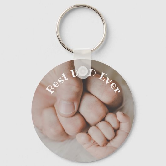 Beste pap ooit persoonlijke vaderdag gift sleutelhanger (Voorkant)