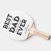 Beste pap ooit rijen Aangepast aangepast Tafeltennisbatje (Zijkant)
