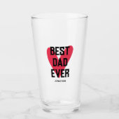 Beste pap ooit roze Vaderdag Glas (Voorkant)