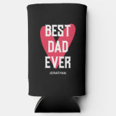 Beste pap ooit roze Vaderdag Seltzer Blikjeskoeler (Voorkant)