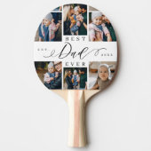 Beste pap ooit script Vaderdag 8 Foto Collage Tafeltennisbatje (Voorkant)