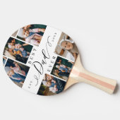 Beste pap ooit script Vaderdag 8 Foto Collage Tafeltennisbatje (Zijkant)