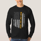 Beste pap ooit Shirt Amerikaanse vlag Vaderdag (Voorkant)