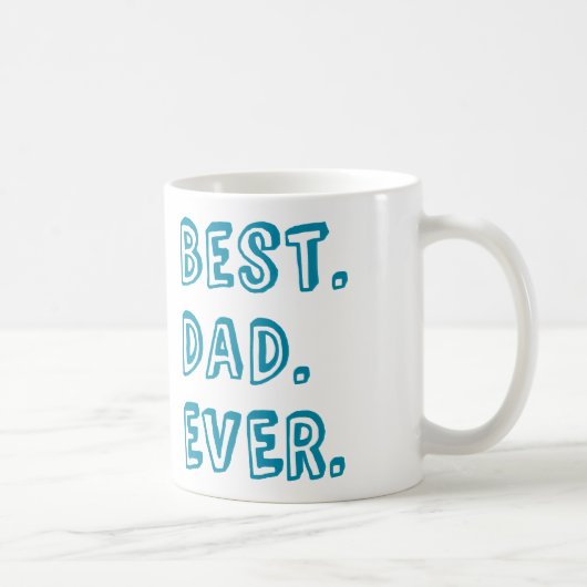 Beste pap ooit tekstontwerp koffiemok (Rechts)