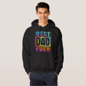 Beste pap ooit tij-schilderdag hoodie (Voorkant volledig)