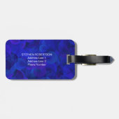 Beste pap ooit - unieke blauwblauwe Vaderdag Bagagelabel (Achterkant horizontaal)