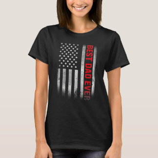 Beste Pap Ooit US Flag  Vaders Dag Mannen 202 T-shirt