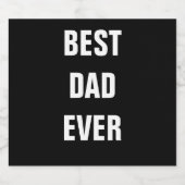 Beste pap ooit Vaderdag, Aangepast 2022 Bier Etiket (Enkel label)