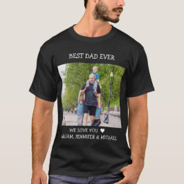 Beste pap ooit Vaderdag - Aangepaste foto T-Sh T-shirt