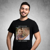 Beste pap ooit Vaderdag - Aangepaste foto T-shirt