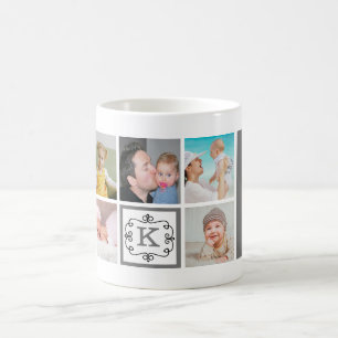 Beste pap ooit Vaderdag Foto Collage Monogram Koffiemok