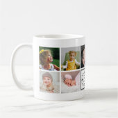 Beste pap ooit Vaderdag Foto Collage Monogram Koffiemok (Links)