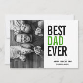 Beste pap ooit Vaderdag-fotokaart Kaart (Voorkant)