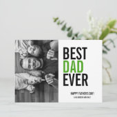 Beste pap ooit Vaderdag-fotokaart Kaart (Staand voorkant)