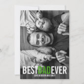Beste pap ooit Vaderdag-fotokaart Kaart (Voorkant)