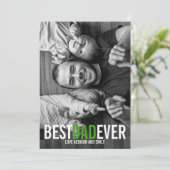 Beste pap ooit Vaderdag-fotokaart Kaart (Staand voorkant)