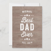 beste pap ooit Vaderdag magnetische kaart Magnetische Uitnodiging (Voorkant)