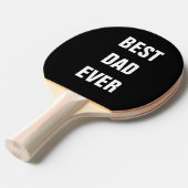 Beste pap ooit Vaderdag, op maat gesneden Tafeltennisbatje (Voorkant Gekanteld)