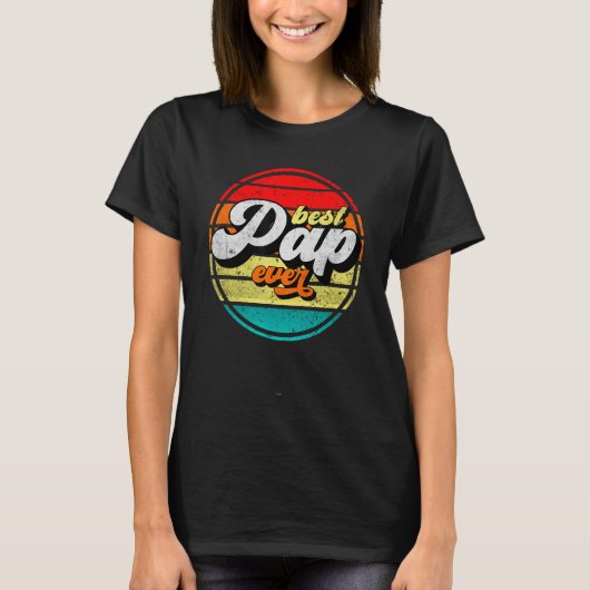 Beste Pap Ooit Vaderdag Opa  Retro C T-shirt (Voorkant)