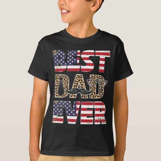 Beste pap ooit Vaderdag Papa T-shirt (Voorkant)