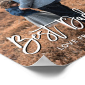 Beste pap ooit Vaderdag Persoonlijke foto Post Poster (Hoek)