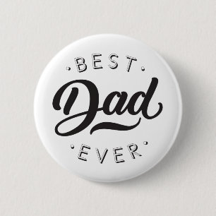 Beste pap ooit Vaderdag. Ronde Button 5,7 Cm