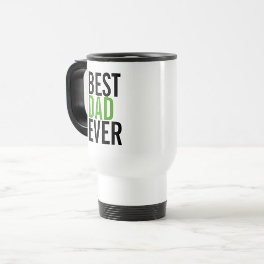 Beste pap ooit Vaderdag Travel Mug Reisbeker (Voorkant links)