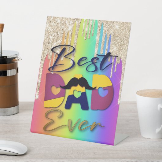 Beste pap ooit voetstuk teken reclamebord met voetstuk (Insitu)