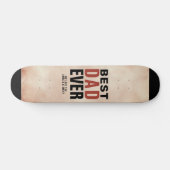 Beste pap ooit Waterverf vaderdag Persoonlijk Skateboard (Horizontaal)
