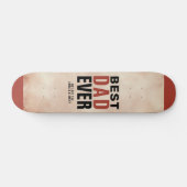 Beste pap ooit Waterverf vaderdag Persoonlijk Skateboard (Horizontaal)