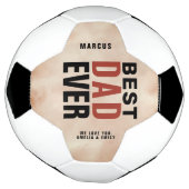 Beste pap ooit Waterverf vaderdag Voetbal (Gedraaid)