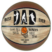 Beste pap ooit wensen komen op maat basketbal (Voorkant)